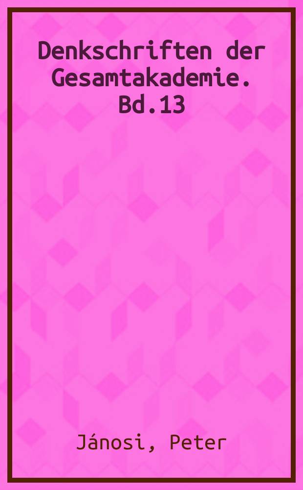 Denkschriften der Gesamtakademie. Bd.13 : Die Pyramidenanlagen der K&ouml;niginnen