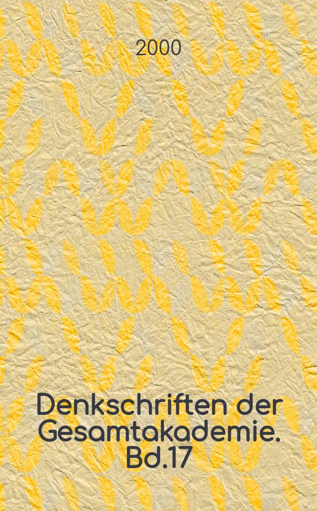 Denkschriften der Gesamtakademie. Bd.17 : Tell el-Dab'a