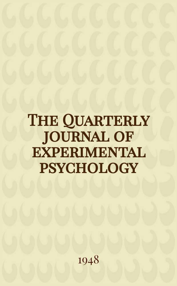 The Quarterly journal of experimental psychology