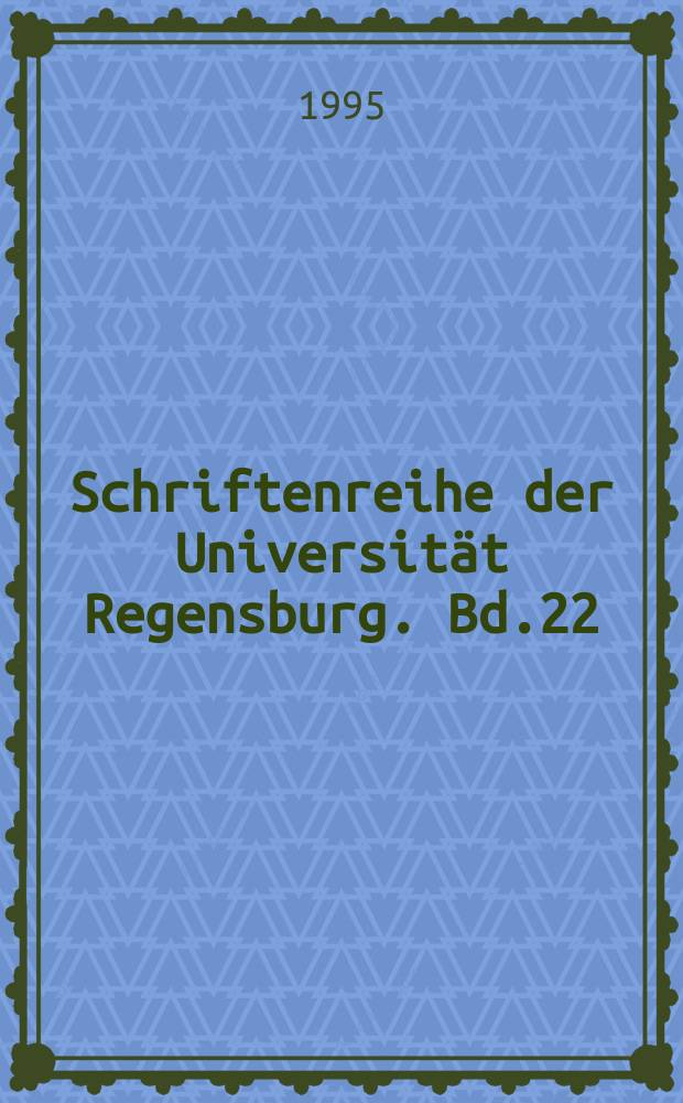 Schriftenreihe der Universität Regensburg. Bd.22 : Carl von Dallberg