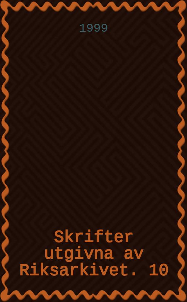 Skrifter utgivna av Riksarkivet. 10 : Facklige organistioner - LO