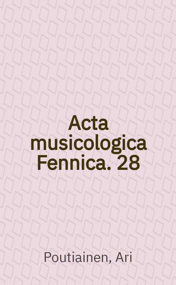Acta musicologica Fennica. 28 : Stringprovisation = Стратегия джазовых импровизации для скрипки