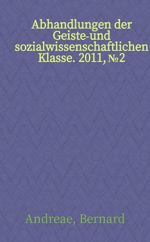 Abhandlungen der Geistes- und sozialwissenschaftlichen Klasse. 2011, № 2 : Apelles von Kolophon = Апеллес из Колофона