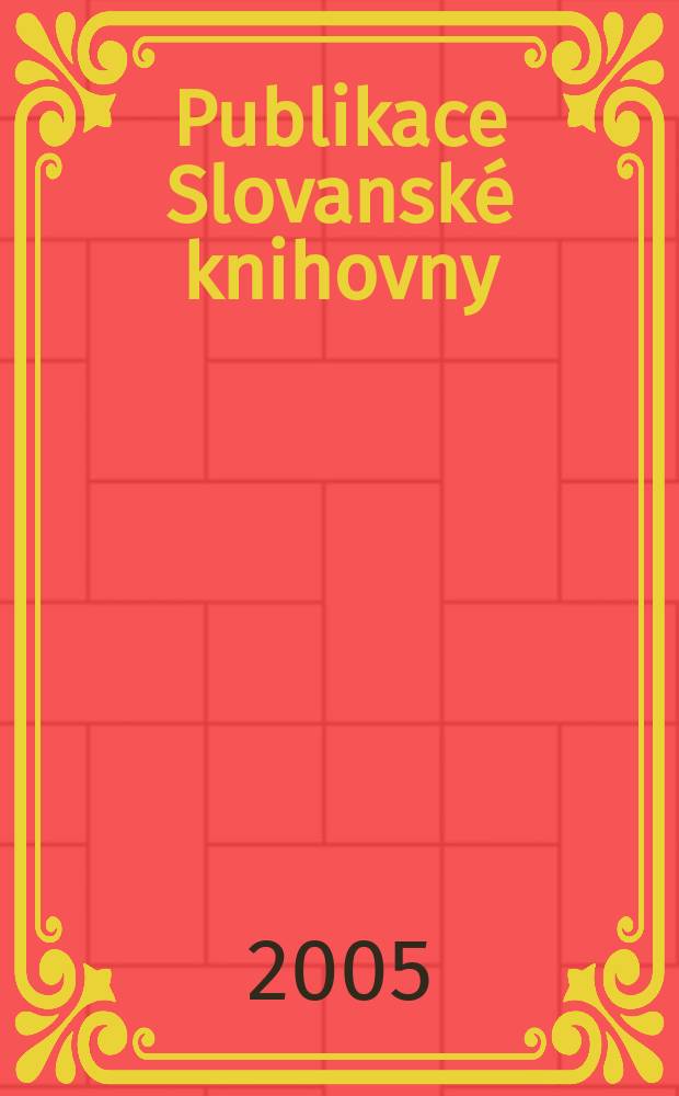 Publikace Slovanské knihovny