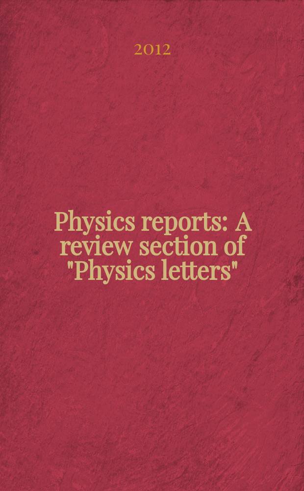 Physics reports : A review section of "Physics letters" (Sect. C). Vol. 517, № 5 : The search for a primordial magnetic field