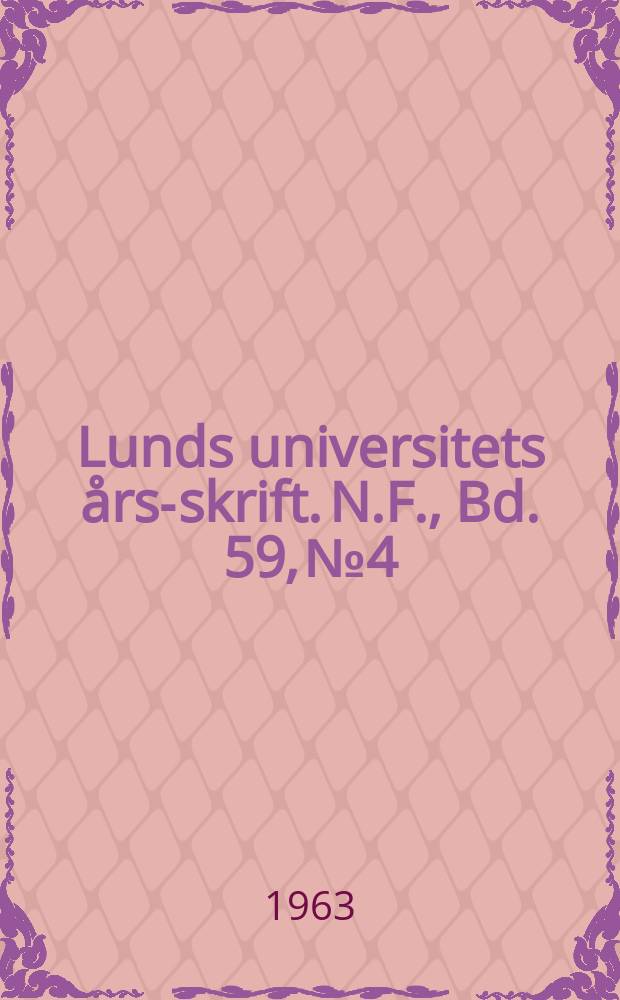 Lunds universitets &aring;rs-skrift. N.F., Bd. 59, № 4 : Beitr&auml;ge zur Kenntnis der Coccinelliden von Afghanistan = Изучение неизвестных божьих коровок Афганистана