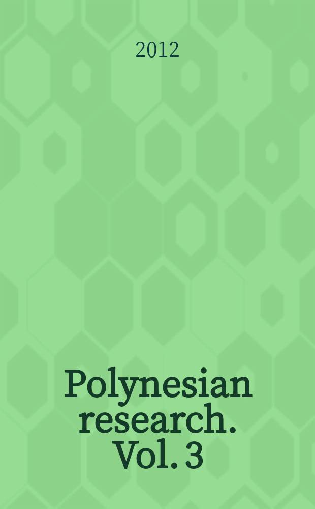 Polynesian research. Vol. 3(4)