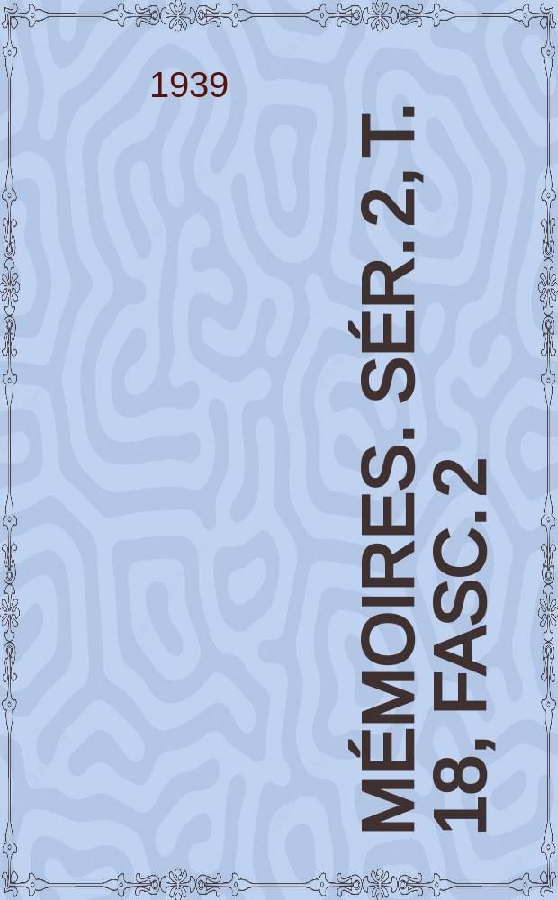 Mémoires. Sér. 2, t. 18, fasc. 2 : Contributions à la théorie des électrolytes forts