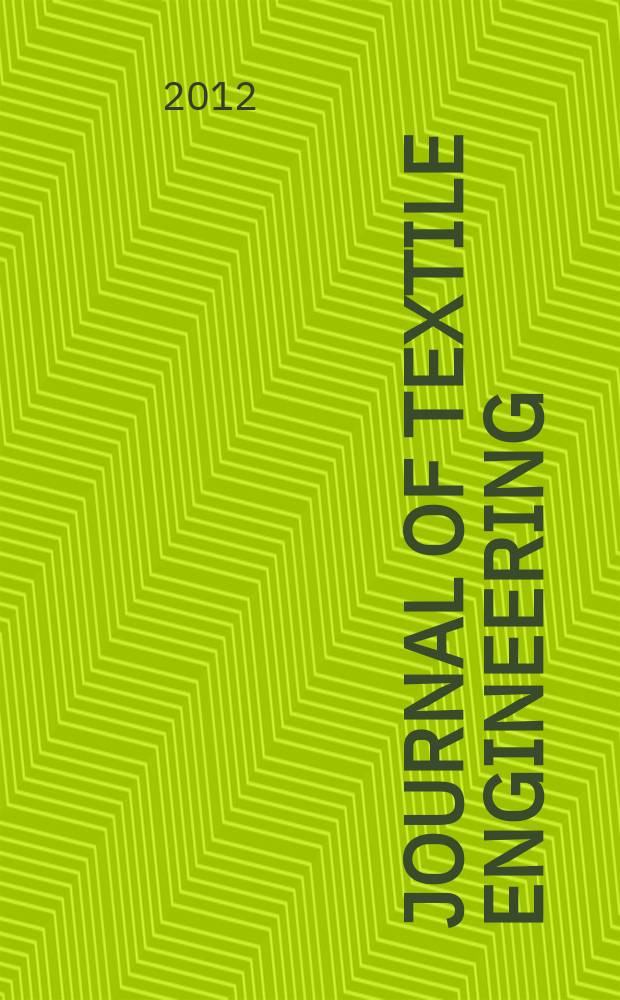 Journal of textile engineering : Retitled from "J. of the Textile machinery soc. of Japan". Vol. 58, № 6