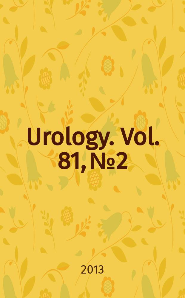 Urology. Vol. 81, № 2