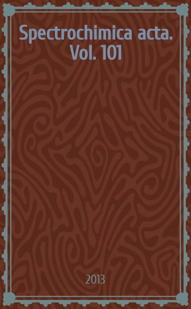 Spectrochimica acta. Vol. 101