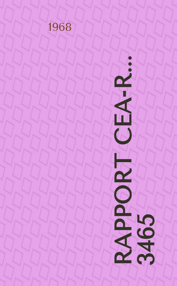 Rapport CEA-R... 3465 (E) : Measurement of the local void