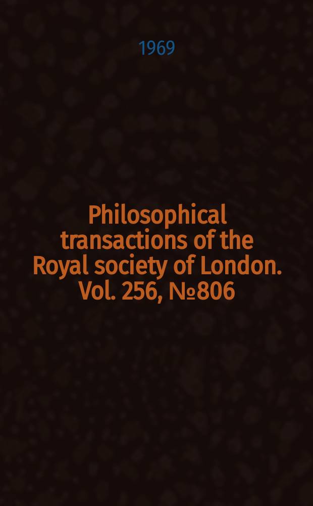 Philosophical transactions of the Royal society of London. Vol. 256, № 806 : On the embryology of the cirripede crustaceans Tetraclita rosea (Krauss), Tetraclita purpurascens (Wood), Chthamalus antennatus (Darwin) and Chamaesipho columna (Spengler) and some considerations of crustacean phylogenetic relationships = Эмбриология усоногих раков