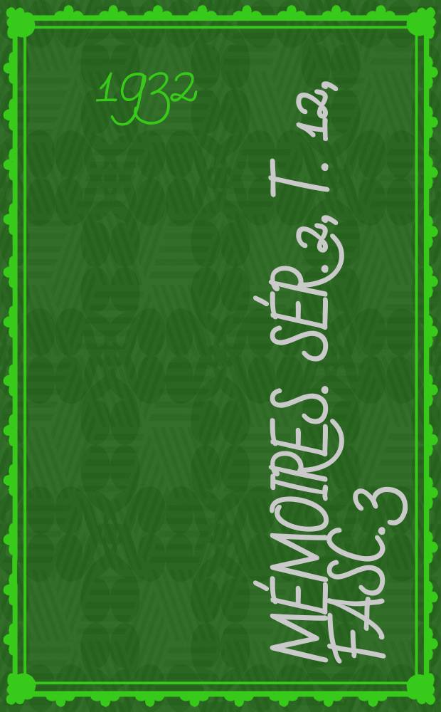 Mémoires. Sér. 2, t. 12, fasc. 3 : Sur la guarinite = О гварините