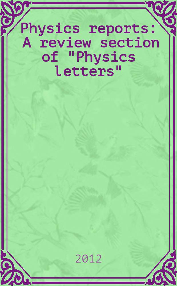 Physics reports : A review section of "Physics letters" (Sect. C). Vol. 517, № 1/2 : Synchronization of clocks