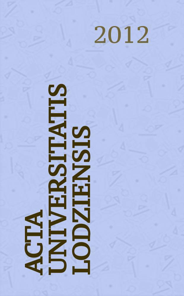 Acta Universitatis Lodziensis : Statystyka w praktyce społeczno-gospodarczej = Статистика в общественно-экономической практике