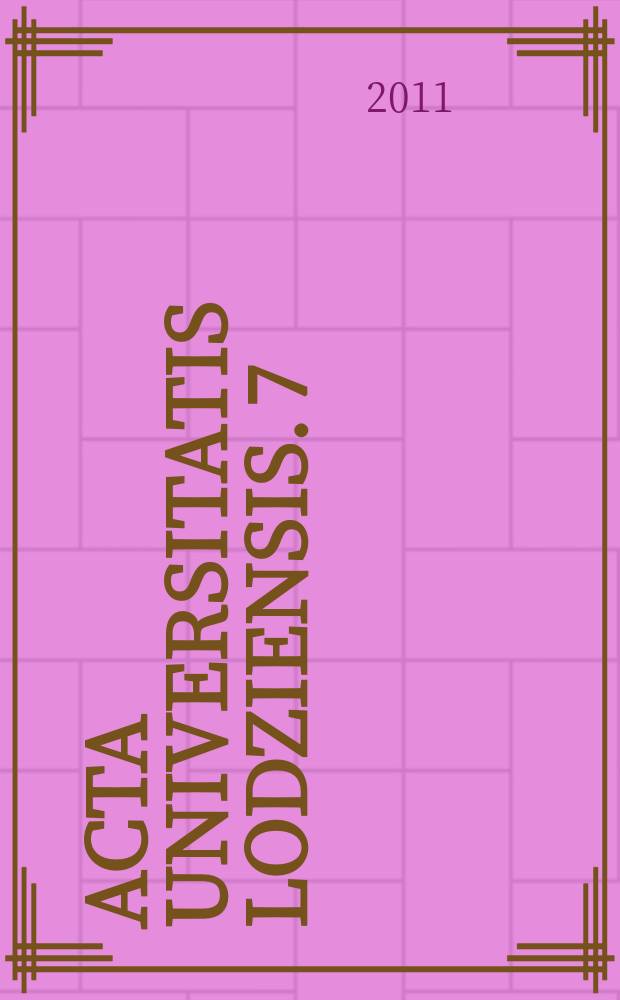 Acta Universitatis Lodziensis. 7 : Semantyka, stylistyka i pragmatyka tekstu = Семантика, стилистика и прагматика текста.