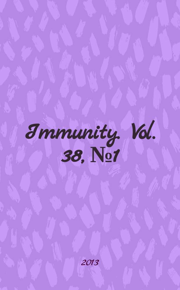 Immunity. Vol. 38, № 1