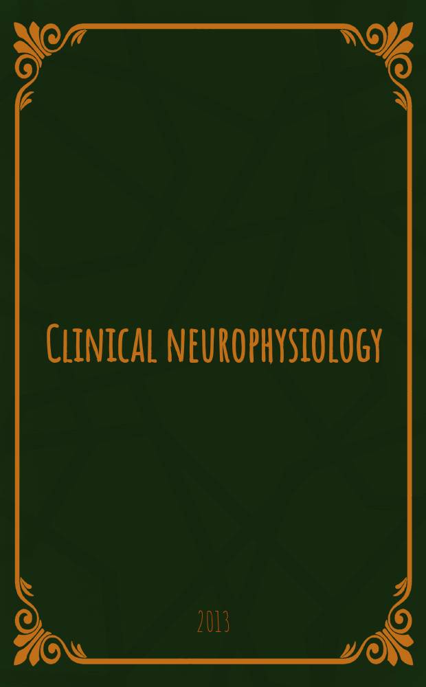 Clinical neurophysiology : Off. j. of the Intern. federation of clinical neurophysiology. Vol. 124, № 1