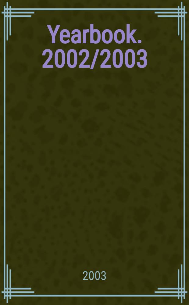 Yearbook. 2002/2003