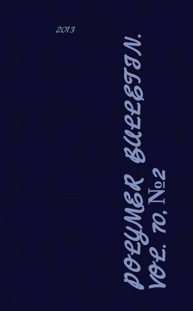 Polymer bulletin. Vol. 70, № 2