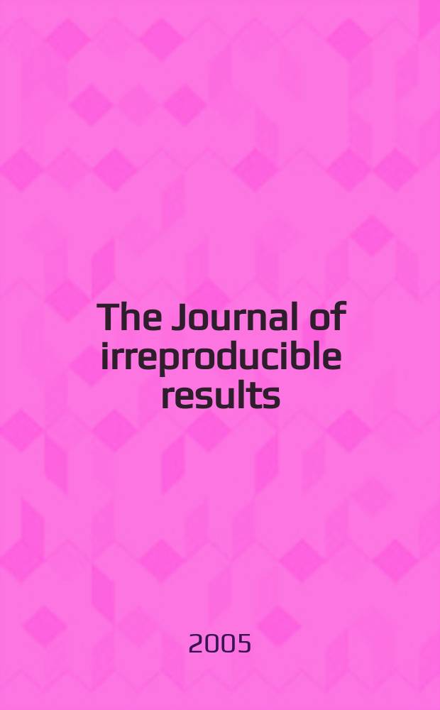 The Journal of irreproducible results : J.I.R. Vol. 49, № 2