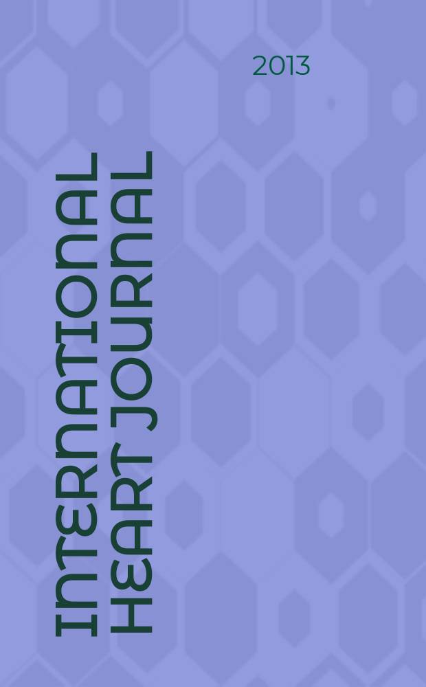 International heart journal : [Form. Japanese heart journal]. Vol. 54, № 2