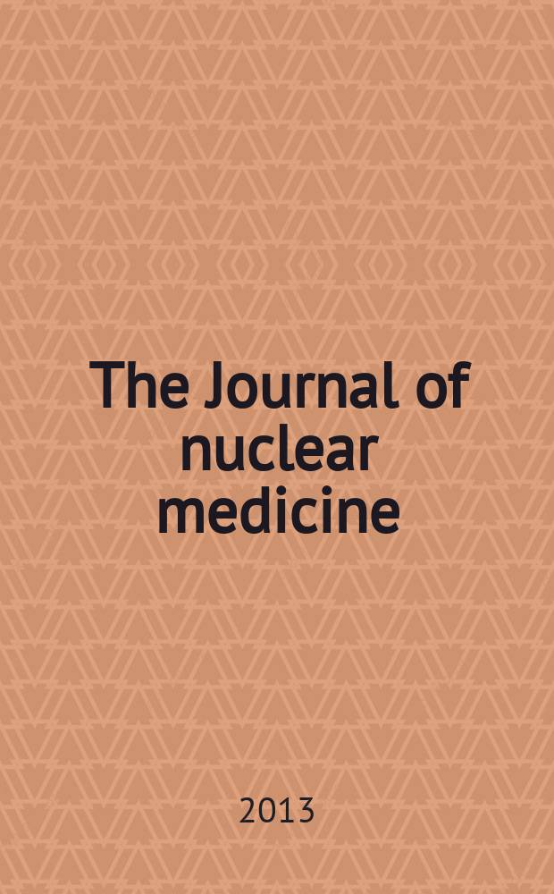 The Journal of nuclear medicine : The Official publ. of the Society of nuclear medicine. Vol. 54, № 3