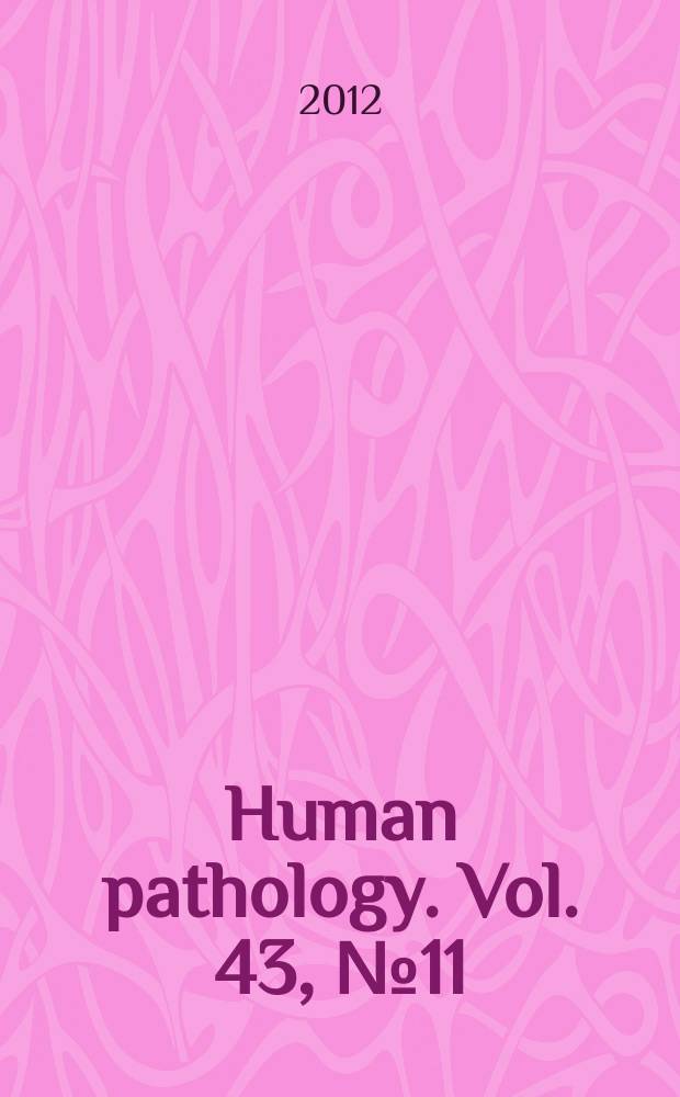 Human pathology. Vol. 43, № 11