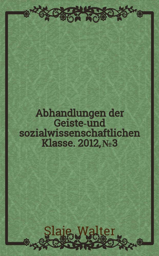 Abhandlungen der Geistes- und sozialwissenschaftlichen Klasse. 2012, № 3 : Suum cuique. Zur ideengeschichtlichen Verankerung einiger indischer Gewaltphänomene = Из истории идей. Закрепление некоторых индийских феноменов насилия