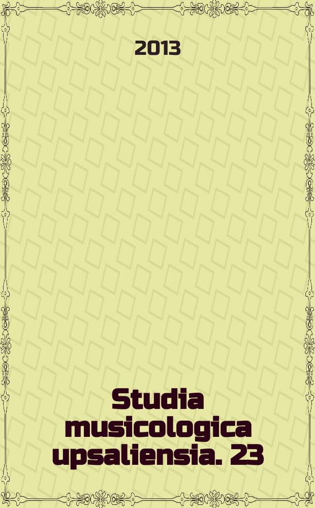 Studia musicologica upsaliensia. 23 : En symfonisk särling = Симфоническая странность: исследование симфоний Аллана Петтерссон