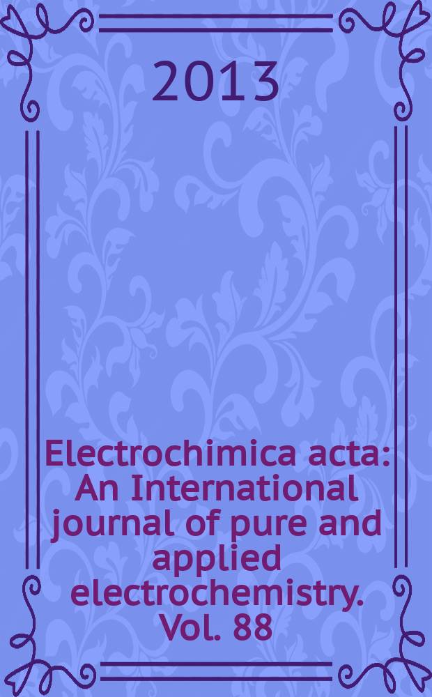 Electrochimica acta : An International journal of pure and applied electrochemistry. Vol. 88