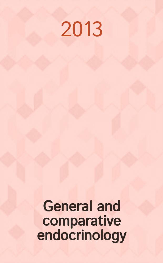 General and comparative endocrinology : An international journal. Vol. 183
