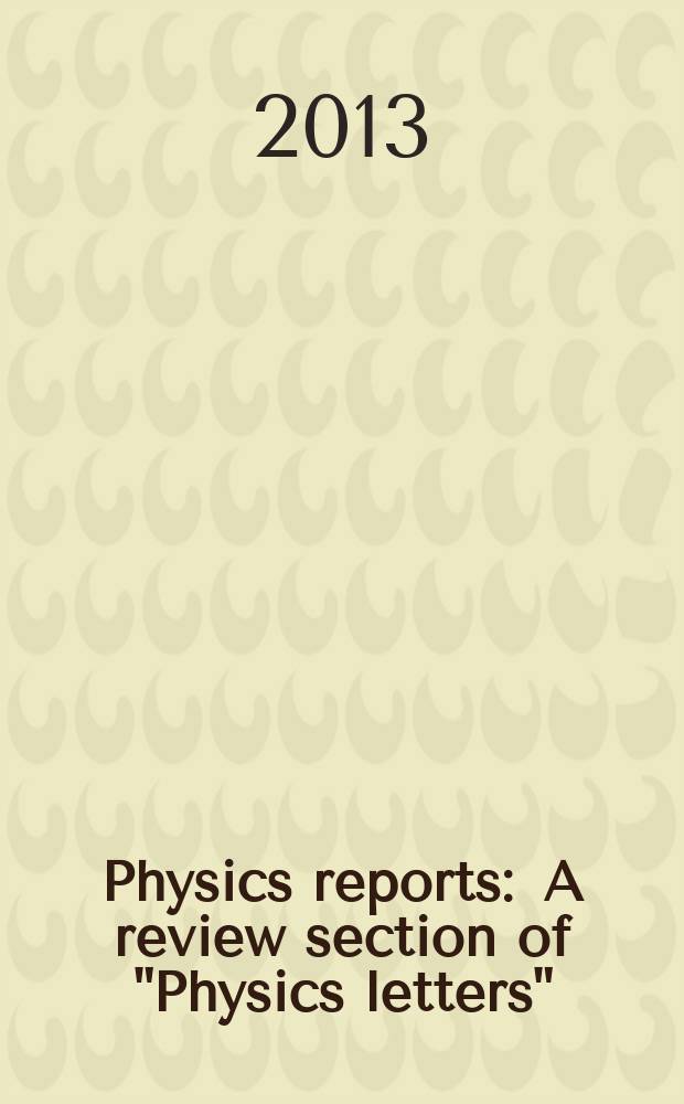 Physics reports : A review section of "Physics letters" (Sect. C). Vol. 522, № 1 : Twistor approach to string compactification