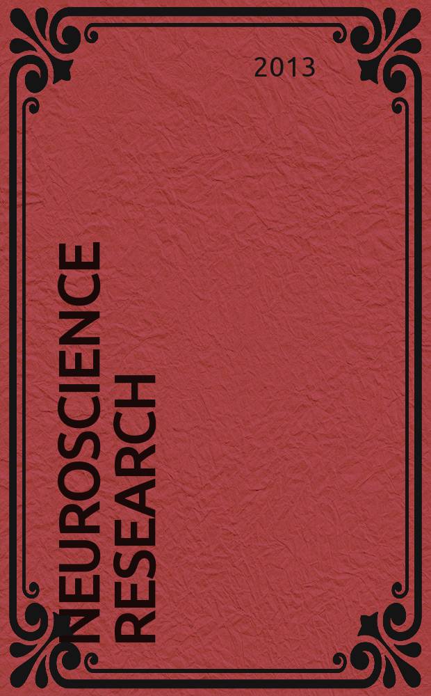 Neuroscience research : The offic. j. of the Japan neuroscience soc. Vol. 75, № 3