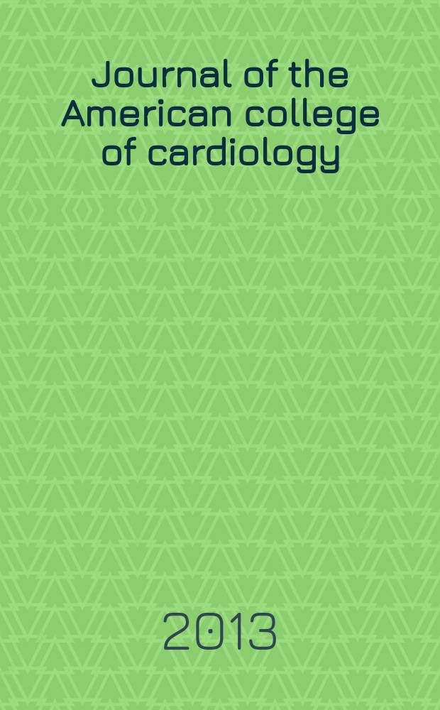 Journal of the American college of cardiology : JACC. Vol. 62, № 2