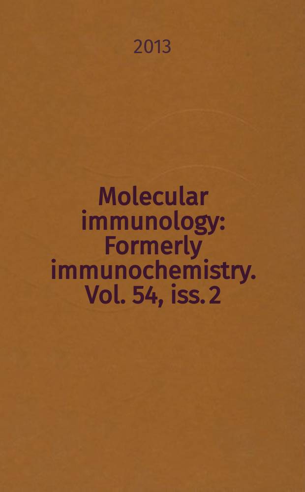 Molecular immunology : Formerly immunochemistry. Vol. 54, iss. 2