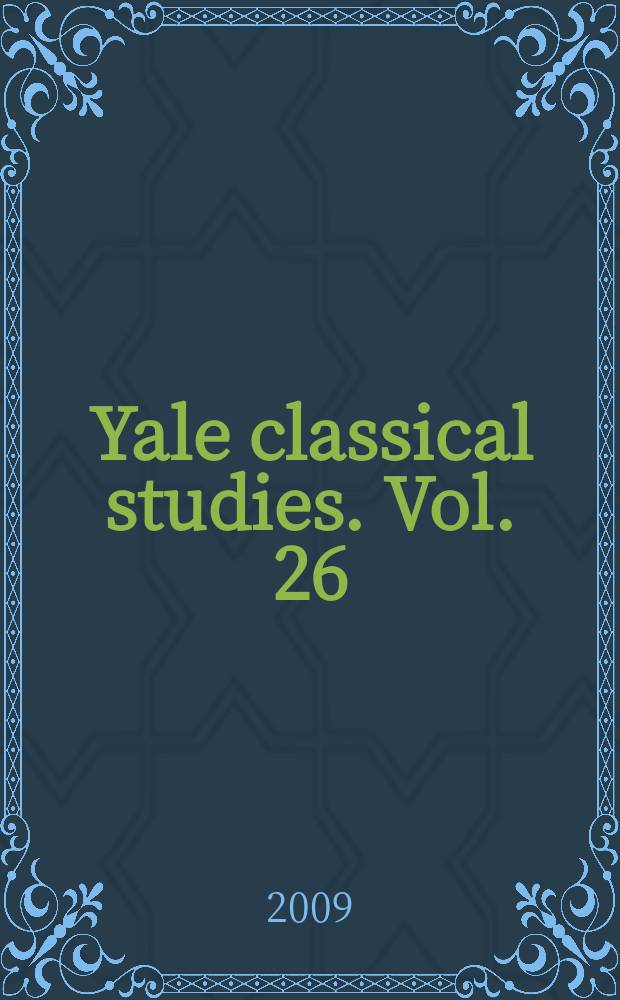 Yale classical studies. Vol. 26 : Aristophanes = Аристофан