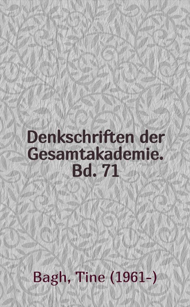 Denkschriften der Gesamtakademie. Bd. 71 : Tell el-Dab'a = Телль эль-Даба XXIII