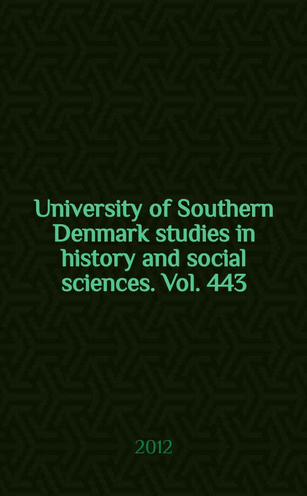 University of Southern Denmark studies in history and social sciences. Vol. 443 : Skilsmissen = Разлученные: датская и норвежская идентичность до и после 1814 г.