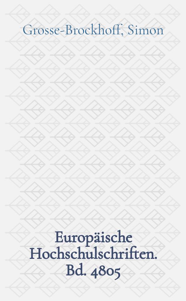 Europäische Hochschulschriften. Bd. 4805 : Der Einfluss des § 1a KSchG auf Aufhebungs- und Abwicklungsverträge = Влияние на договоры отмены и выполнения