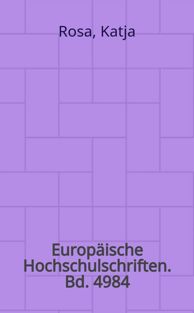 Europäische Hochschulschriften. Bd. 4984 : Prospektpflichten und Prospekthaftung für geschlossene Fonds = Перспектива правовой ответственности