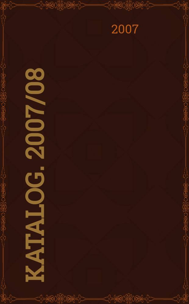 Katalog. 2007/08