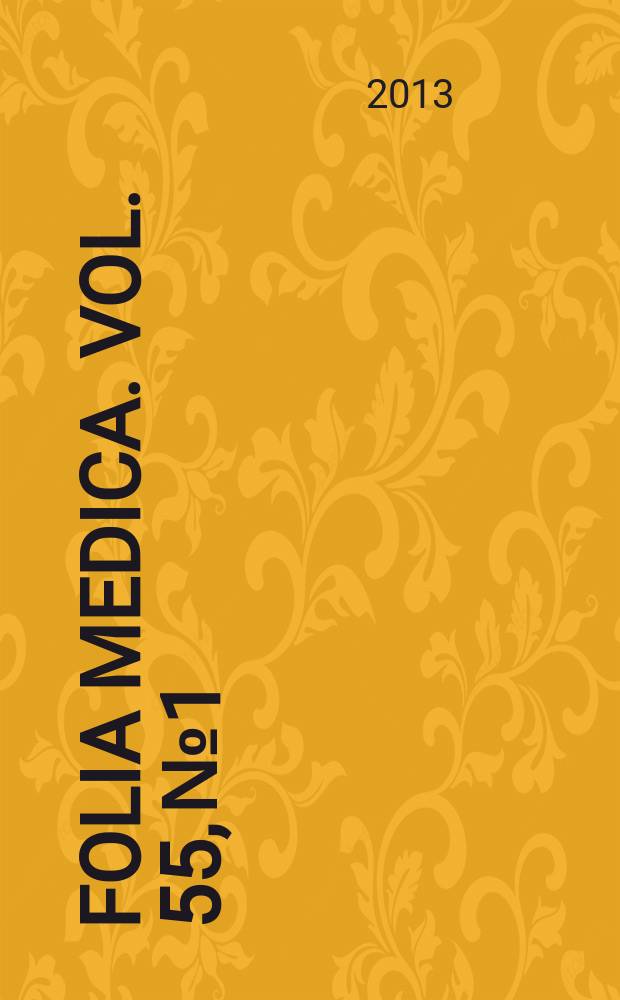Folia medica. Vol. 55, № 1