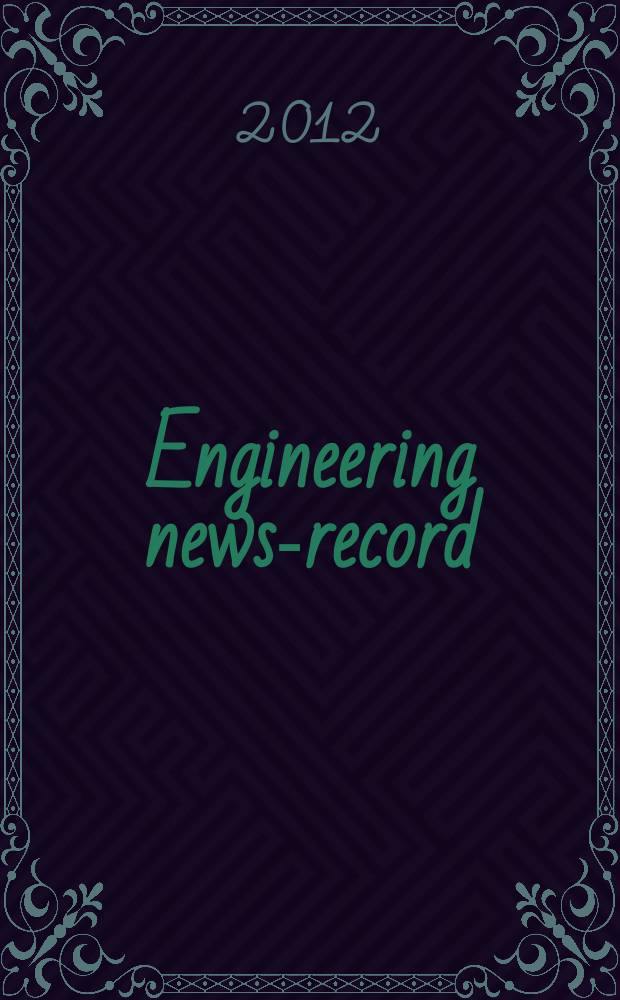 Engineering news-record : Devoted to civil engineering and contracting. Vol. 269, № 17