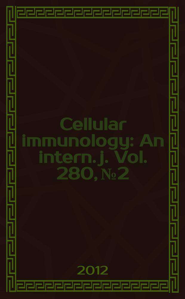 Cellular immunology : An intern. j. Vol. 280, № 2