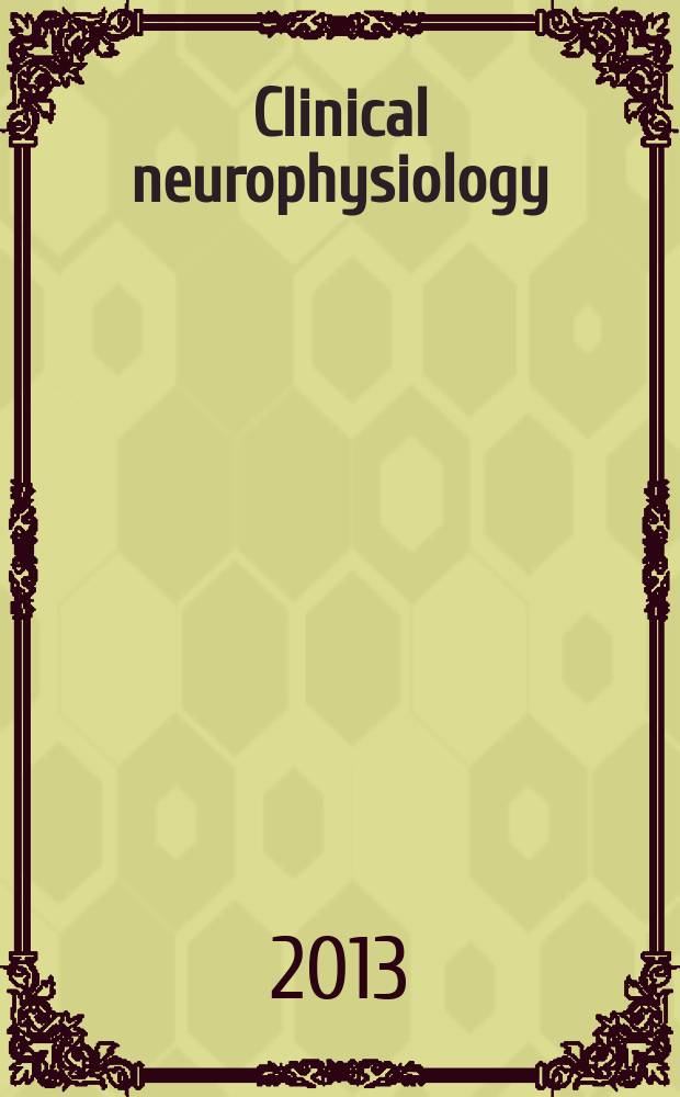 Clinical neurophysiology : Off. j. of the Intern. federation of clinical neurophysiology. Vol. 124, № 6