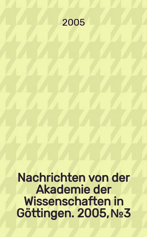 Nachrichten von der Akademie der Wissenschaften in Göttingen. 2005, №3 : Spätformen des zentralasiatischen Buddhismus