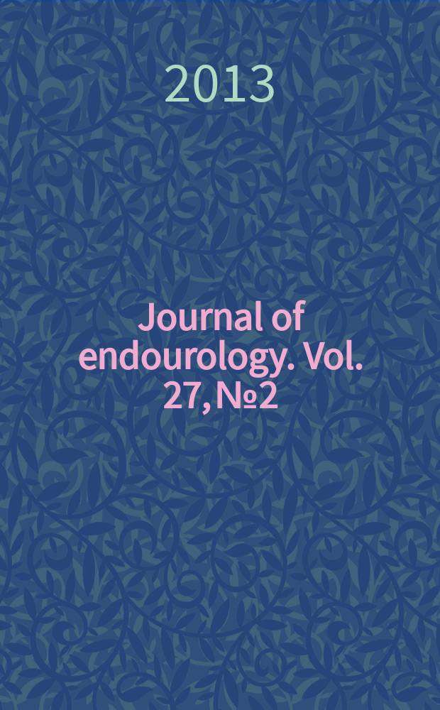 Journal of endourology. Vol. 27, № 2