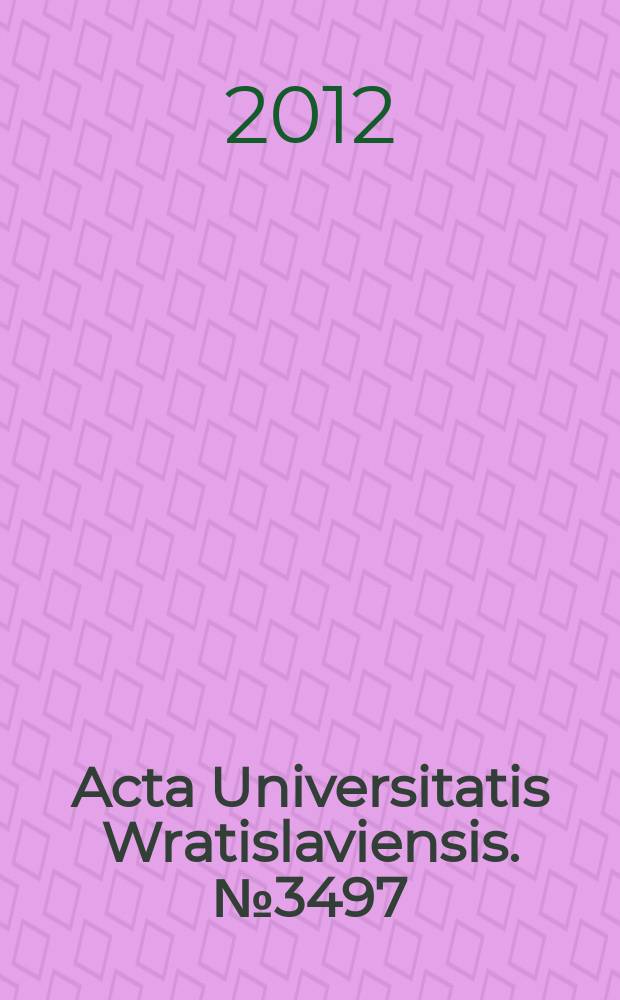 Acta Universitatis Wratislaviensis. № 3497 : Analiza dyskursu = Анализ дискурса